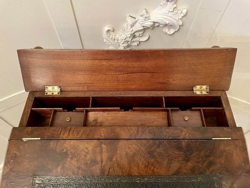 Unusual Antique Victorian Free Standing Walnut Ladies Davenport - Image 12